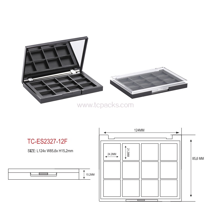 press powder packaging,eyeshadow packaging-TC-ES2327-12F