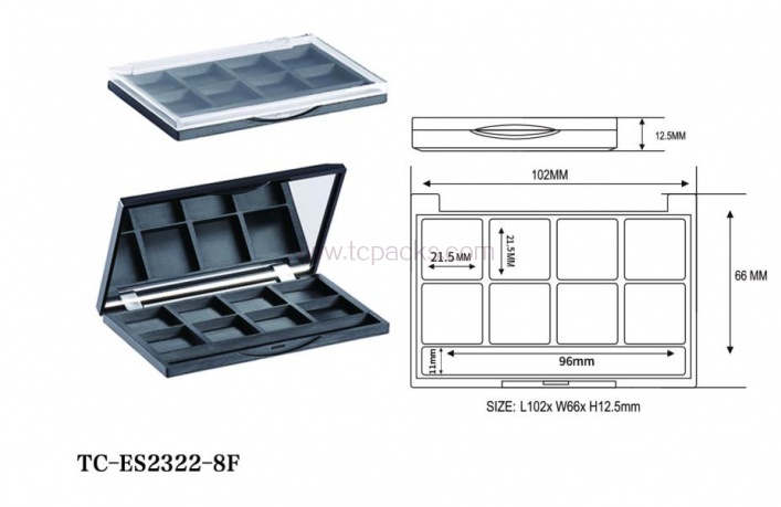 press powder packaging,eyeshadow packaging-TC-ES2322-8F