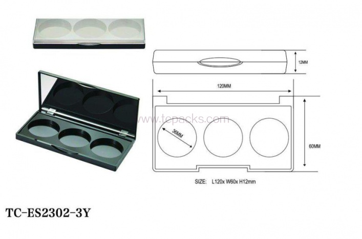 press powder packaging,eyeshadow packaging-TC-ES2302-3Y