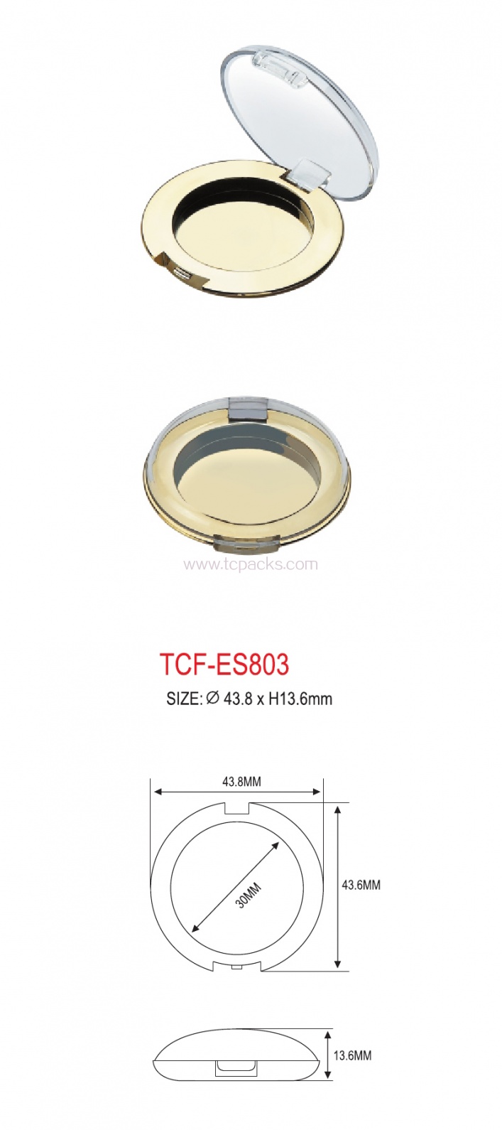 press powder packaging,eyeshadow packaging-TC-ES803