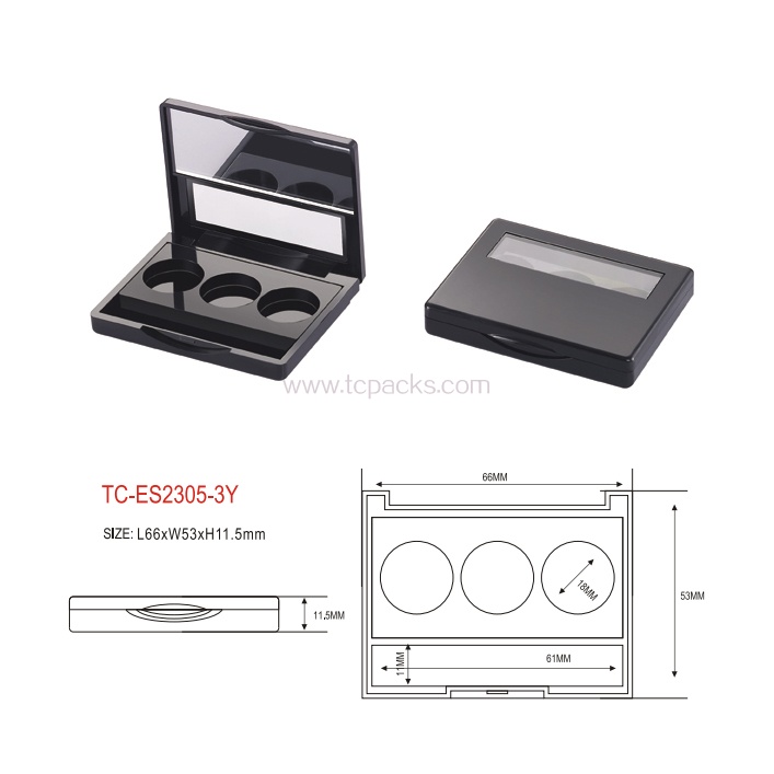 press powder packaging,eyeshadow packaging-TC-ES2305-3Y