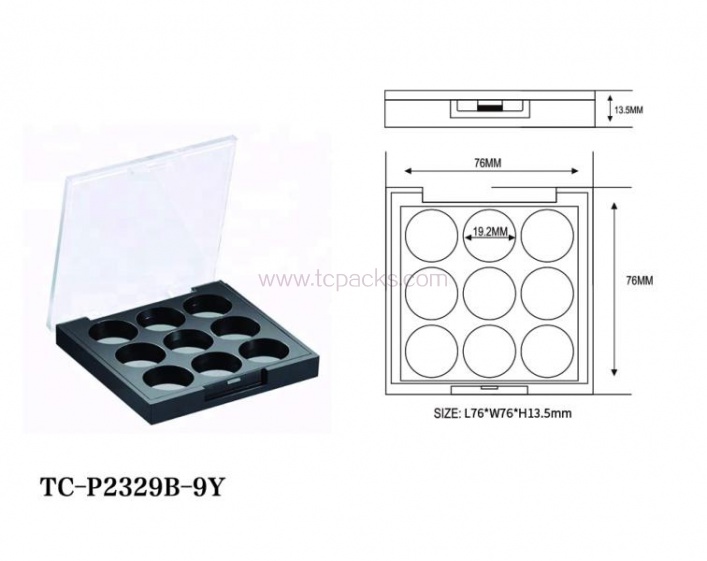 press powder packaging,eyeshadow packaging-TC-P2329B-9Y