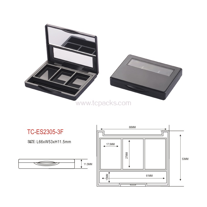 press powder packaging,eyeshadow packaging-TC-ES2305-3F