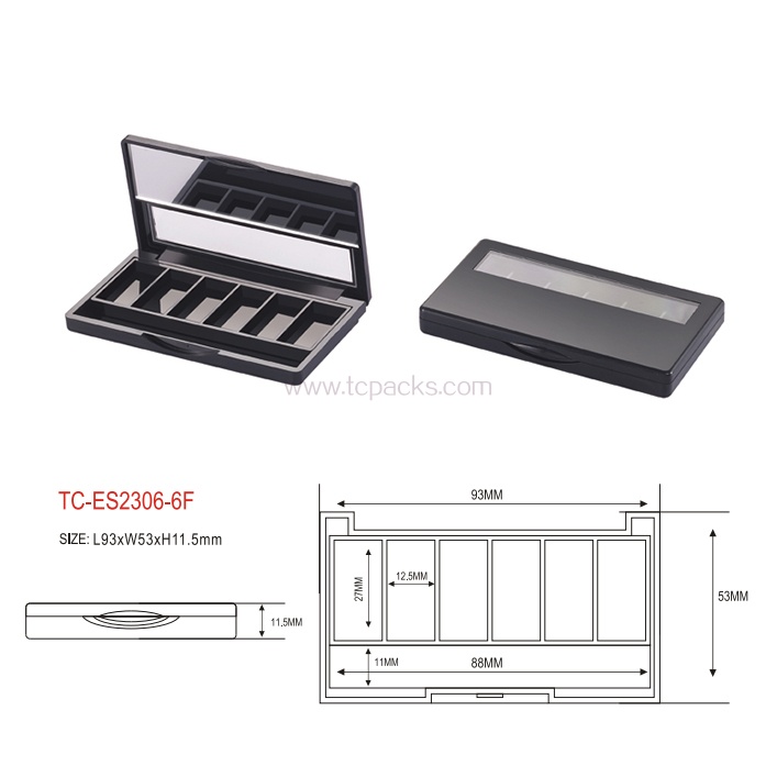 press powder packaging,eyeshadow packaging-TC-ES2306-6F