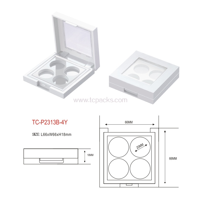press powder packaging,eyeshadow packaging-TC-P2313B-4Y
