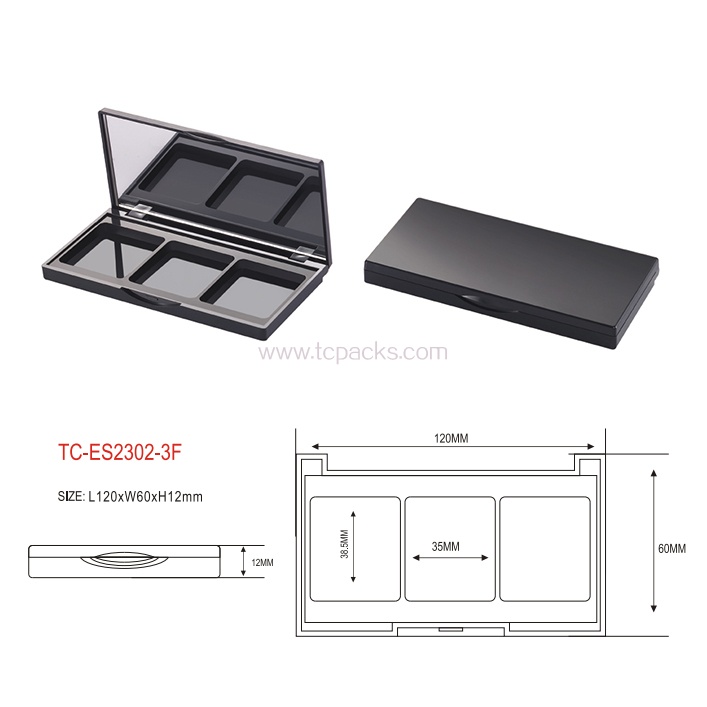 press powder packaging,eyeshadow packaging-TC-ES2302-3F