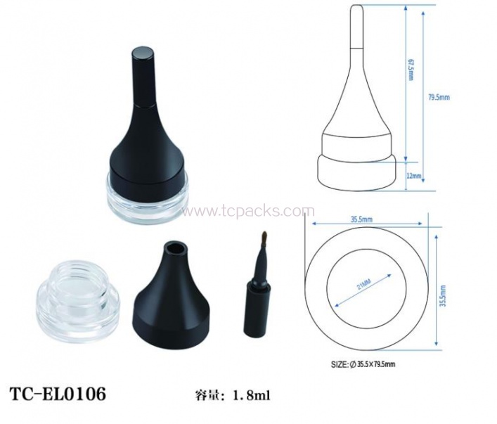 liquid eyeliner packaging,mascara tube packaging,lipgloss packaging,custom lipgloss tubes	-TC-EL0106