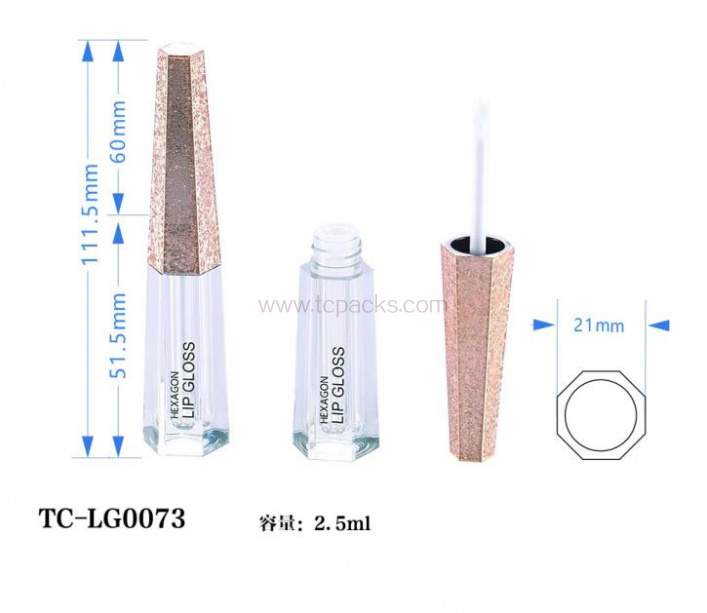 液体眼线笔包装，睫毛膏管包装，唇彩包装，定制唇彩管-TC-LG0073